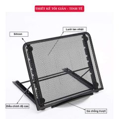 Giá Đỡ Tản Nhiệt Máy Tính Xách Tay Tamayoko FS085 - Hợp Kim Nhôm Bền, Thiết Kế Lưới Thoáng Khí, Phù Hợp Laptop Dưới 15 Inch