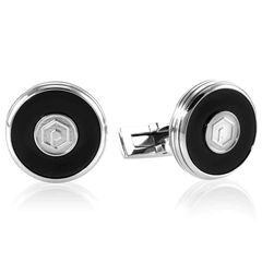 Khuy măng sét Picasso And Co Stainless Steel Cufflinks PCFRDLOGBS