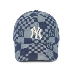 Mũ MLB Checker Board Denim New York Yankees 3ACPCC12N-50NYD