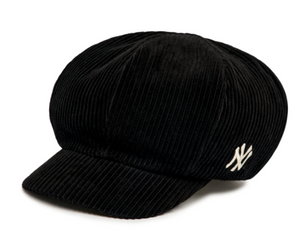 Mũ MLB Corduroy Newsboycap New York Yankees 3ACBC0126-50BKS màu đen
