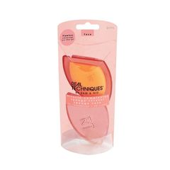 Mút Tán Nền Real Techniques By Sam & Nic - Bông Tán Kem Nền Mịn Màu, Giúp Lớp Trang Điểm Tự Nhiên và Đều Màu, Tiện Mang Theo