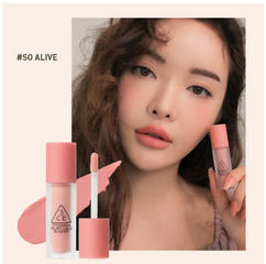 Phấn Má Dạng Kem 3CE Velvet Liquid Blusher - Phấn Trang Điểm Dễ Tán, Bám Màu Lâu, Rạng Rỡ Tươi Tắn, Tiện Dùng Mang Theo