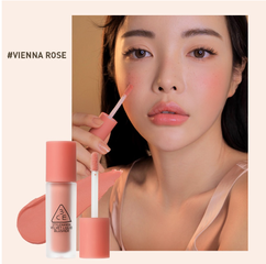 Phấn Má Dạng Kem 3CE Velvet Liquid Blusher - Phấn Trang Điểm Dễ Tán, Bám Màu Lâu, Rạng Rỡ Tươi Tắn, Tiện Dùng Mang Theo