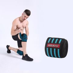 Quấn Bảo Vệ Đầu Gối Aolikes Cao Cấp - Hỗ Trợ Chống Chấn Thương Khi Tập Gym, Độ Đàn Hồi Tốt, Nhiều Màu Sắc Sọc Đỏ/Vàng/Xanh
