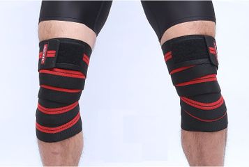 Quấn Bảo Vệ Đầu Gối Aolikes Cao Cấp - Hỗ Trợ Chống Chấn Thương Khi Tập Gym, Độ Đàn Hồi Tốt, Nhiều Màu Sắc Sọc Đỏ/Vàng/Xanh