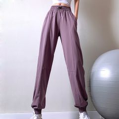 Quần Jogger Nữ Bo Ống Amin AM040 - Chất Liệu Polyester Cao Cấp, Dáng Thể Thao Năng Động, Phù Hợp Tập Gym, Yoga, Mặc Hàng Ngày