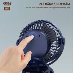 Quạt Tích Điện Mini ToBé MS 9115 - Giải Pháp Đối Phó Nắng Nóng, Dung Lượng Pin 10.000mAh, Thiết Kế Gọn Nhẹ Cho Mọi Không Gian