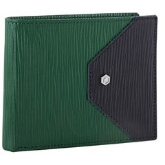 Ví da Picasso And Co Leather Wallet Green Navy Blue