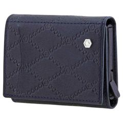 Ví da Picasso And Co Leather Wallet Navy Blue PLG752NBL