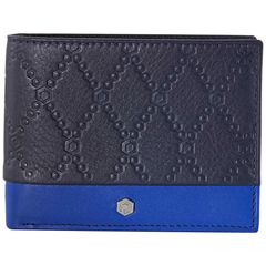 Ví Picasso and Co Two-Tone Leather Wallet - Navy Blue/ Sky Blue PLG1812NBLU