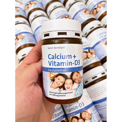 Viên ngậm Canxi + Vitamin D3 vị Socola Sanct Bernhard - Bổ sung Canxi cho Xương Khỏe, Hỗ trợ Phát Triển Trí Não cho Cả Gia Đình