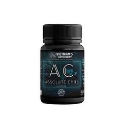 Viên Uống Hỗ Trợ Cải Thiện Giấc Ngủ Absolute Chill - Giảm Lo Âu, Ngủ Ngon Hơn Với L-Theanine, 60 Viên