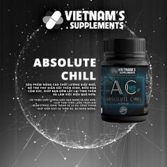 Viên Uống Hỗ Trợ Cải Thiện Giấc Ngủ Absolute Chill - Giảm Lo Âu, Ngủ Ngon Hơn Với L-Theanine, 60 Viên