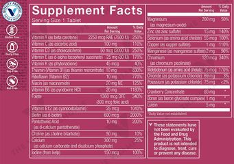 Viên uống vitamin tổng hợp The Vitamin Shoppe One Daily cho phụ nữ 50+ không chứa sắt - Hỗ trợ sức khỏe vượt trội cho nữ giới trưởng thành