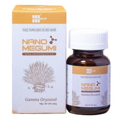 Viên uống OIC New Nano Megumi 550mg - Hỗ trợ ổn định đường huyết, phòng ngừa biến chứng tiểu đường, lọ 60 viên