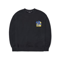 Áo nỉ MLB Like Cartoon Brushed Mega Over Fit NY Yankees 3AMTL0426-50BKS màu đen