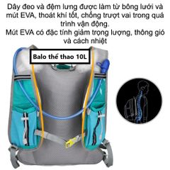 Balo Chạy Bộ/ Leo Núi/ Đạp Xe NEW THE WAY 10L - Balo Thể Thao Đa Năng, Dung Tích Lớn, Chất Liệu Bền, Gọn Nhẹ, Tiện Lợi