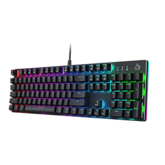 Bàn phím cơ gaming Aukey KM-G12 - RGB 7 màu, 12 hiệu ứng Led, trải nghiệm chơi game tuyệt vời, tương thích Windows và Mac