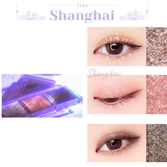 Bảng Phấn Mắt 3 Màu Ánh Nhũ Black Rouge Triple Layer Eye Palette - Makeup Palette Đậm Chất Thời Trang Hành Động Năng Động
