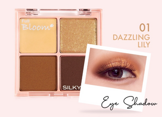 Bảng Phấn Mắt 4 Ô SilkyGirl Full Bloom Shadow Quad - Phấn Mịn, Lấp Lánh, Dễ Phối Màu, Trang Điểm Mắt Rạng Ngời