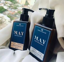 Bộ Dầu Gội Dầu Xả Phục Hồi Tóc M.A.Y Daily Cho Nam - Dưỡng Ẩm Tóc, Không Chứa Sulfate và Paraben, Hương Trái Cây Nhiệt Đới