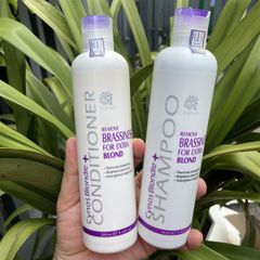 Cặp Dầu Gội, Xả Khử Vàng Cynos Remove Brassiness For Extra Blond - Giúp Tóc Sáng Màu, Bền Màu Cho Tóc Tẩy 280ml