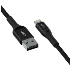 Cáp Sạc Aukey CB-AKL1/AKL2 USB A Sang Lightning Chống Đứt - Dài 1.2m/2m, Chất Liệu Kevlar Cao Cấp, Tương Thích Tất Cả Thiết Bị Apple