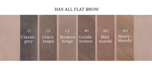 Chì Kẻ Mày 2 Đầu Romand Han All Flat Brow 0.17g - Bút Kẻ Lông Mày 2 Trong 1, Thiết Kế Đẹp, Lâu Trôi, Nhiều Màu Sắc Chọn Lọc