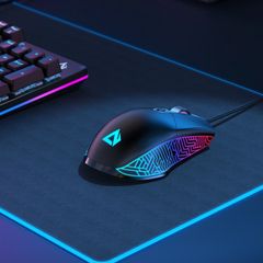 Chuột Gaming Aukey GM-F3 RGB 7200 DPI 6 Nút - Thiết Kế Mạnh Mẽ, LED Đổi Màu Tùy Chỉnh, Chuột Đa Năng Cho Game Thủ