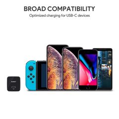 Củ Sạc Nhanh Aukey PA-Y20S Power Delivery 20W - Thiết Kế Nhỏ Gọn, Hiệu Suất Cao, Tương Thích Tất Cả Thiết Bị USB-C