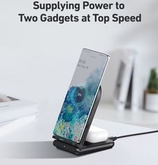 Đế Sạc Nhanh AUKEY LC-A2 Không Dây 10W - Sạc Nhanh Qi 3.0 Cho iPhone, AirPods, Samsung Galaxy - Phụ Kiện Điện Thoại Tiện Dụng