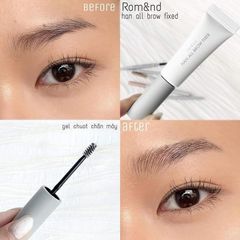 Gel Cố Định Lông Mày Romand Han All Brow Fixer - Gel Trong Suốt Tạo Dáng Tự Nhiên, Không Bết, Duy Trì Lông Mày Đẹp Lâu Dài