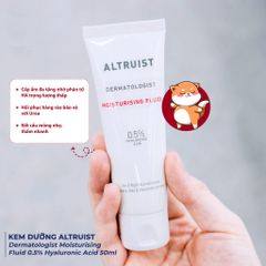 Kem Dưỡng Ẩm Altruist Dermatologist Moisturising Fluid 0.5% Hyaluronic Acid - Dưỡng ẩm da mặt nhẹ nhàng, dễ thẩm thấu, an toàn cho mọi loại da