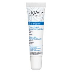 Kem Dưỡng Môi Uriage Bariederm CICA Levres Baume Protecteur 15ml - Dưỡng Ẩm, Làm Mềm Môi Khô Nẻ, Chống Thâm Sạm