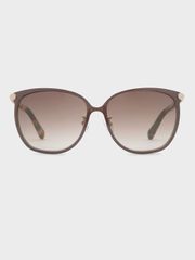 Kính mát Charles & Keith Oversized Square Sunglasses CK3-51280109 Brown