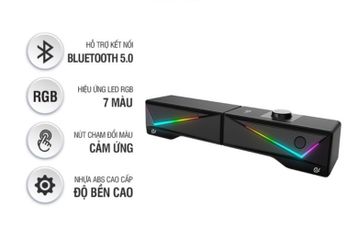 Loa Bluetooth B Y VS-167 - Loa Máy Tính Âm Thanh Vòm 3D, Bass Mạnh Mẽ, Kết Nối Bluetooth 5.0 và Hiệu Ứng Đèn LED RGB 6 Màu