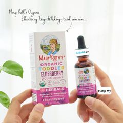 Mary Ruth's Organic Elderberry Drops cho trẻ - Hỗ trợ tăng đề kháng tự nhiên cho bé từ 1 đến 3 tuổi, vị việt quất và mâm xôi dễ uống