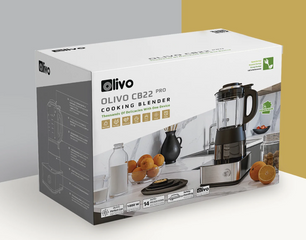 Máy Xay Nấu Đa Năng Olivo CB22 Pro - 14 Chức Năng, Công Suất 1000W, Hẹn Giờ, Giữ Ấm Thực Phẩm, Thiết Kế Thông Minh, Chất Liệu Cao Cấp
