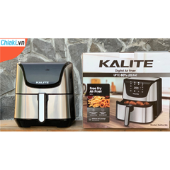 Nồi Chiên Không Dầu Kalite Q6 5.5L - Công Nghệ Rapid Air, 8 Chức Năng, Thiết Kế Hiện Đại, Dễ Sử Dụng cho Gia Đình 4-6 Người