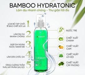 Nước Cân Bằng Da Toskani Bamboo Hydratonic Toner - Xịt Cấp Ẩm, Làm Sạch Da, Phù Hợp Mọi Loại Da - 200ml
