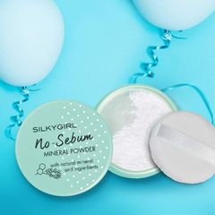 Phấn Phủ Kiềm Dầu Dạng Bột Silkygirl No Sebum Mineral Powder - Che Phủ Dầu Nhờn, Phấn Siêu Mịn, Dễ Dàng Dùng, Cho Da Dầu