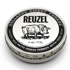 Sáp Vuốt Tóc Nam Reuzel Concrete Hold Matte Pomade - Độ Giữ Kiểu Cao, Dễ Tạo Kiểu, Hương Cola Vani, Kết Cấu Tóc Đẹp 113g