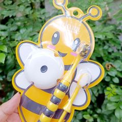 Set Bàn Chải Đánh Răng Honeybee Ukiwi Cho Bé 0-6 Tuổi - Thiết Kế Hình Ong Ngộ Nghĩnh, Đầu Bàn Chải Siêu Mềm Mịn, Bảo Vệ Nướu