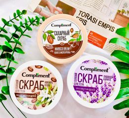 Tẩy Da Chết Body Compliment Cafe, Lavender, Cacao - Giúp Da Mịn Màng, Thơm Ngát, Chăm Sóc Da Tối Ưu