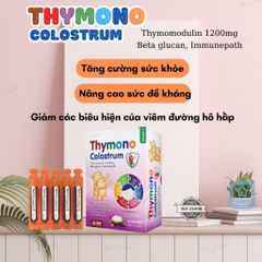 Thymono Colostrum - Tăng Cường Đề Kháng, Bổ Sung Dinh Dưỡng Từ Sữa Non Cho Trẻ Em và Người Lớn, Hỗ Trợ Sức Khỏe Tối Ưu