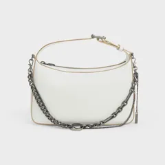Túi Charles & Keith Jules Leather Chain-Embellished Bag SL2-20781897 White