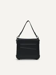 Túi đeo chéo Pedro Synthetic Leather Square Black PM2-25210211 màu đen