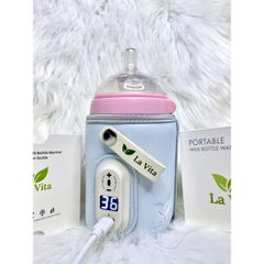 Túi ủ bình sữa di động thông minh LaVita - Giữ ấm và ổn định nhiệt độ sữa - Thiết kế hiện đại, tiện lợi cho mẹ và bé