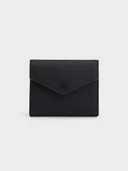 Ví Charles & Keith Marlowe Short Envelope Wallet CK6-11200017 Black