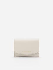 Ví nữ Charles & Keith Mini Front Flap Wallet CK6-10770242 Ivory
